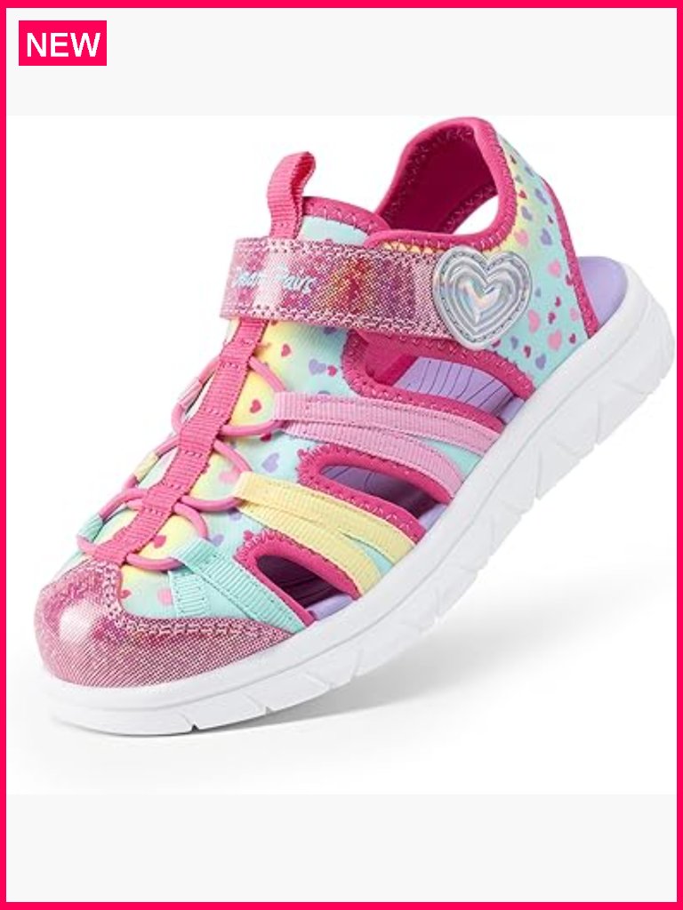 Toddler Sport Sandals Lightweight Breathable Closed Toe Hook Loop